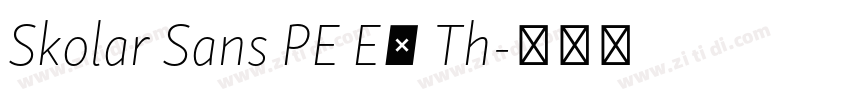 Skolar Sans PE Ex Th字体转换 Skolar Sans PE Ex Th字体转换